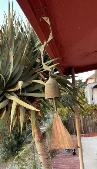Vintage Paolo Soleri Arcosanti Cast Bronze Bell Wind Chime Mid Century Modern 22
