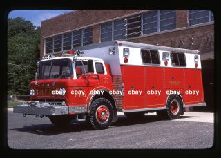 Huntington Ny 1976 Ford C Saulsbury Rescue Fire Apparatus Slide