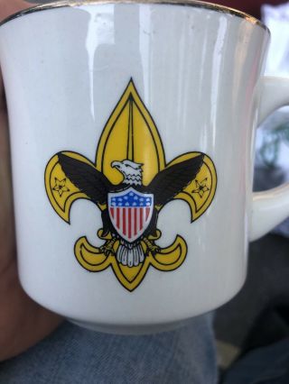 Vintage Bsa Boy Scouts Of America Mug Eagle Scout Coffee Tea Cup