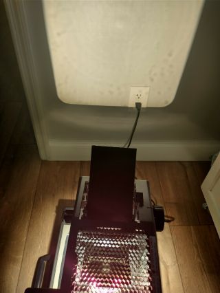 Vtg 3m 2000 Portable Briefcase Folding Overhead Projector Lamp