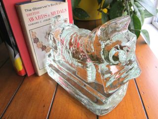 Glass Scottie Scottish Terrier Bookends Book Ends Paperweights Dogs Figures 2