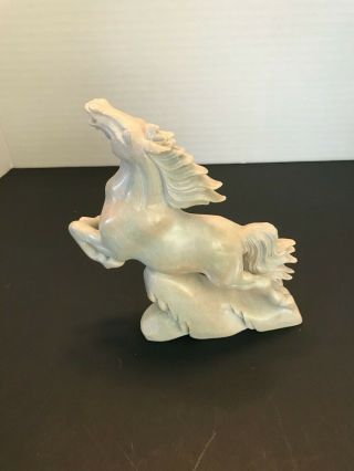 Hand Carved Exquisite Chinese Jade Horse Statute