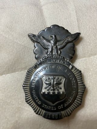 Vintage Obsolete Military Department Of The Air Force Air Police Badge