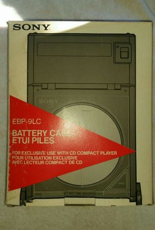 Vintage Sony Battery Docking Station Ebp - 9lc For D - 5 Discman Cd Player,