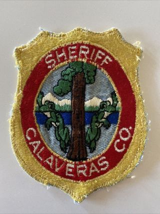Vintage Calaveras County California Sheriff Police Shoulder Patch