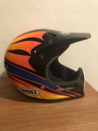 Vintage 1990’s Shoei Motocross Helmet Troy Lee Design Size Small 6 7/8 - 7