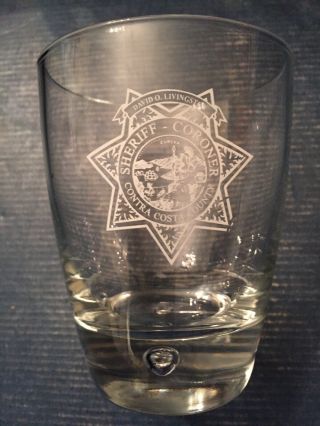 Contra Costa County Ca Sheriff Coroner - Bormioli Rocco Luna Glass | 11.  5oz