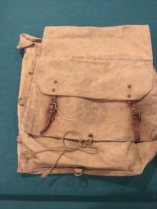 Vintage Boy Scouts Of America National Council 574 Yucca Pack Canvas