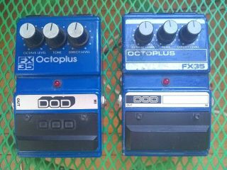 2 Vintage Dod Fx35 Octoplus Octave Divider Guitar Effect Pedal S Usa W 1 Ops