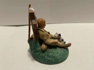 Norman Rockwell The Hero - Worshipper Boy Scout Figurine 2