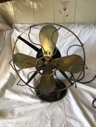 Vintage Westinghouse 162628 Electric Table Fan 60 Cycle 120v 3 Sp