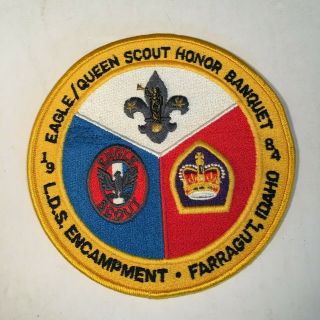 Boy Scouts Bsa 1984 L.  D.  S.  Encampment Eagle Queen Honor Banquet Farragut,  Idaho