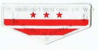 Boy Scout Oa 470 Amangamek Wipit Washington Dc Flag Flap