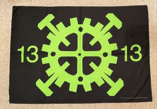 1994 Type O Negative Flag Vtg Tour Poster Hammer Gear Peter Steele Nyhc T Shirt