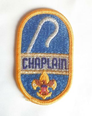 Vintage Rare Boy Scouts Of America Chaplain Patch 1970 - 72 Collectible