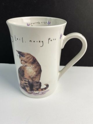 Kent Pottery - Curious Cat,  Sleekest Fur,  Twitchy Tail Noisy Purr,  Cat Coffee Mug