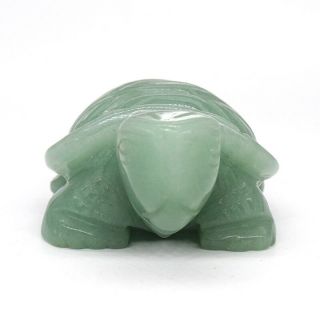 Tortoise Statue Healing Crystal Natural Gemstone Green Aventurine Reiki Figurine 3