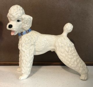 Poodle Dog Vintage Ceramic Figure 11 - 1/2” Tall 13” Long