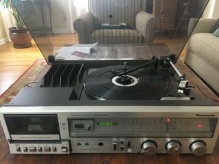Panasonic Se 2510 Vintage All - In - One Am/fm Turntable Record Player Stereo