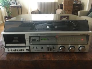 Panasonic SE 2510 vintage all - in - one AM/FM turntable record player stereo 2