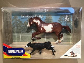 Breyer Classic Wahoo King Roping Horse And Calf Gift Set Apha Made In Usa