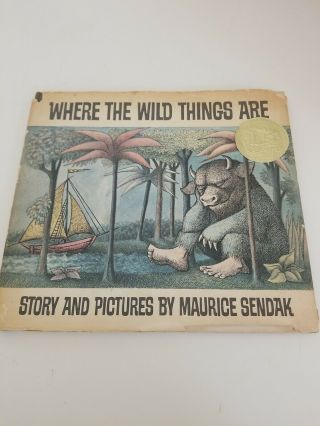 Vintage 1963 Where The Wild Things Are First Year Printing Maurice Sendak Book
