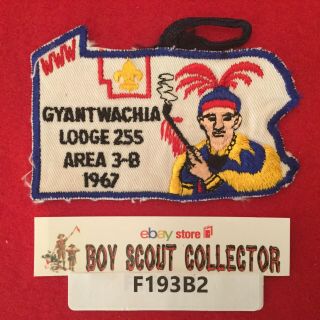 Boy Scout Oa Gyantwachia Lodge 255 1967 Area 3 - B Conclave Patch
