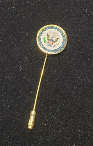 President George Bush Vice Presidential Seal Stick Pin Engraved
