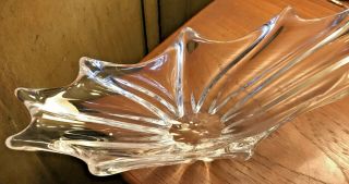 Large Vintage DAUM France Art Glass Vase Bowl Vessel Signed 3