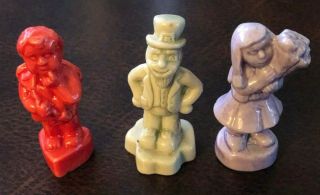 Wade Miniature Figurines - (3) Calendar Series - Cupid,  Leprechaun & Mothers Day