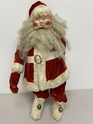 Vintage Harold Gale Santa Claus 21 " Christmas Stuffed Plush Doll Decoration