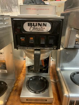 Vintage Retro Bunn - O - Matic Ot15 Stainless Commercial Coffee Brewer W 2 Burners