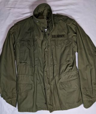 Vtg 60s 1968 Us Military M - 65 Field Jacket Coat Cold Weather Sz S Army Guc