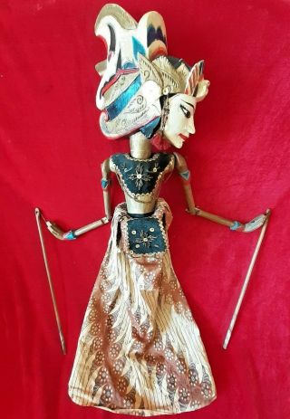 Vintage Balinese / Burmese / South East Asian Puppet / Marionette / Goddess