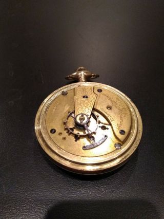 Vintage Waltham Watch Co.  Pocket Watch 15j,  18 Size,  Sie.  No:14963758