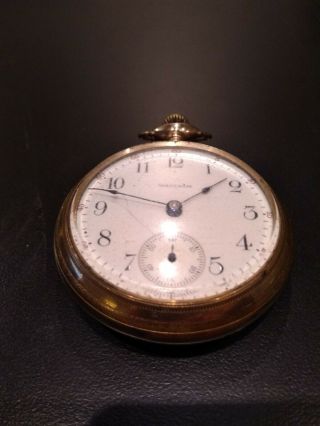 Vintage Waltham Watch Co.  Pocket Watch 15J,  18 Size,  Sie.  no:14963758 3