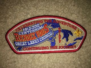 Boy Scout Great Lakes 2010 Rendezvous Staff Michigan Council Strip Csp Patch