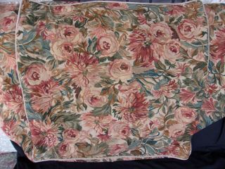 Vintage Ralph Lauren Pillow Cover Cabbage Rose 3 Cases 25 x 25 3