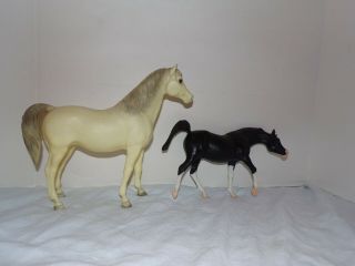 2 Breyer Horse Traditional Classic Black And White Stallion