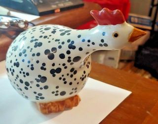 Vintage Ceramic Chicken Hen Rooster Looking For Something