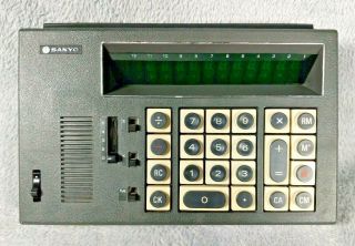 Sanyo Icc - 1123 Rare 1973 " Tube Display " Vintage Calculator Made In Japan