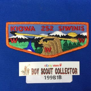 Boy Scout Oa Siwinis Lodge 252 Kiowa Chapter Order Of The Arrow Flap Patch