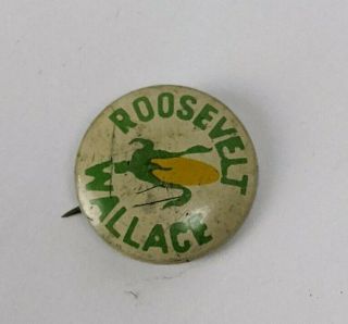 Corn Growers 1940 Roosevelt Wallace Pin Button