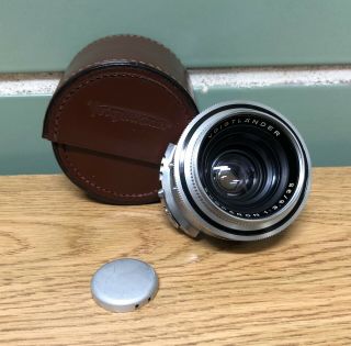 Vtg Voigtlander Skoparon 3.  5/35mm Germany Lens For Prominent W/ Tuck - Tite Case