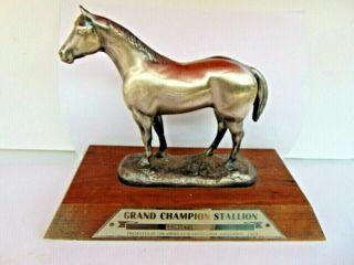 Vintage Grand Champion Stallion Georgetown Ohio Quarter Horse Trophy Americana