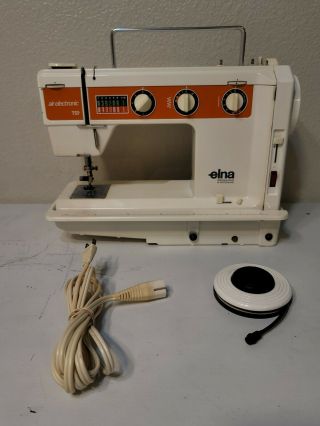 Vintage Elna Air Electronic Tsp Sewing Machine W/foot Controller & Power Cord