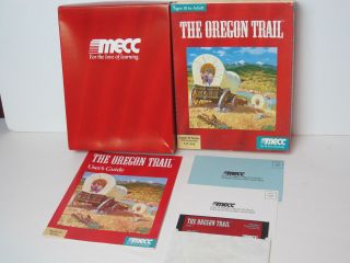 Vintage Apple Ii Software Game The Oregon Trail Mecc