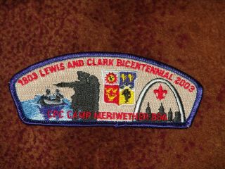 Cascade Pacific Council Csp - 2003 Lewis & Clark Bicentennial - Camp Meriwether