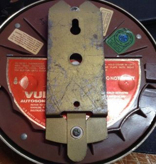 Vintage Brass Vulcan Autosonic Mark 30B Fire Alarm Bell w/ mounting bracket 3