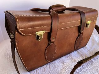 Perrin Vintage Thor I California Harness Leather Large Camera Or Carry - On Bag
